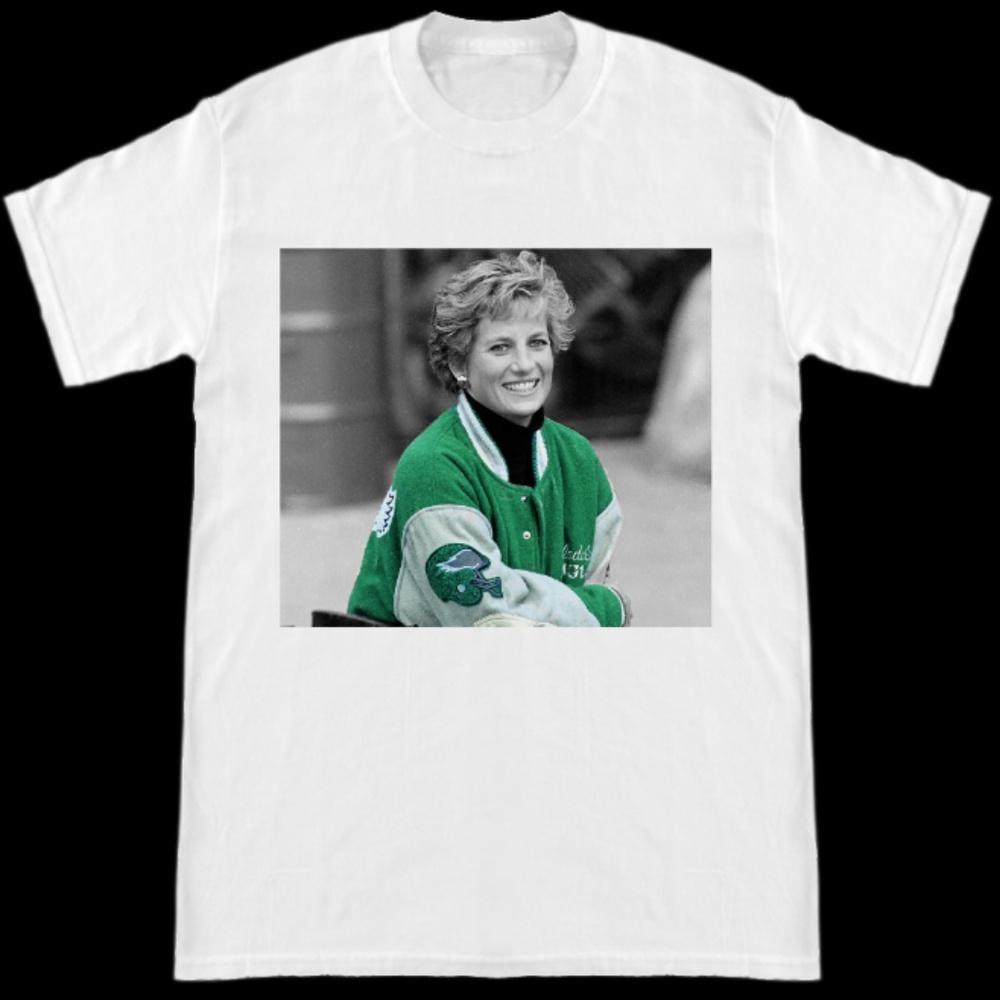 Princess Diana Wearing Eagles Jacket T-Shirt
